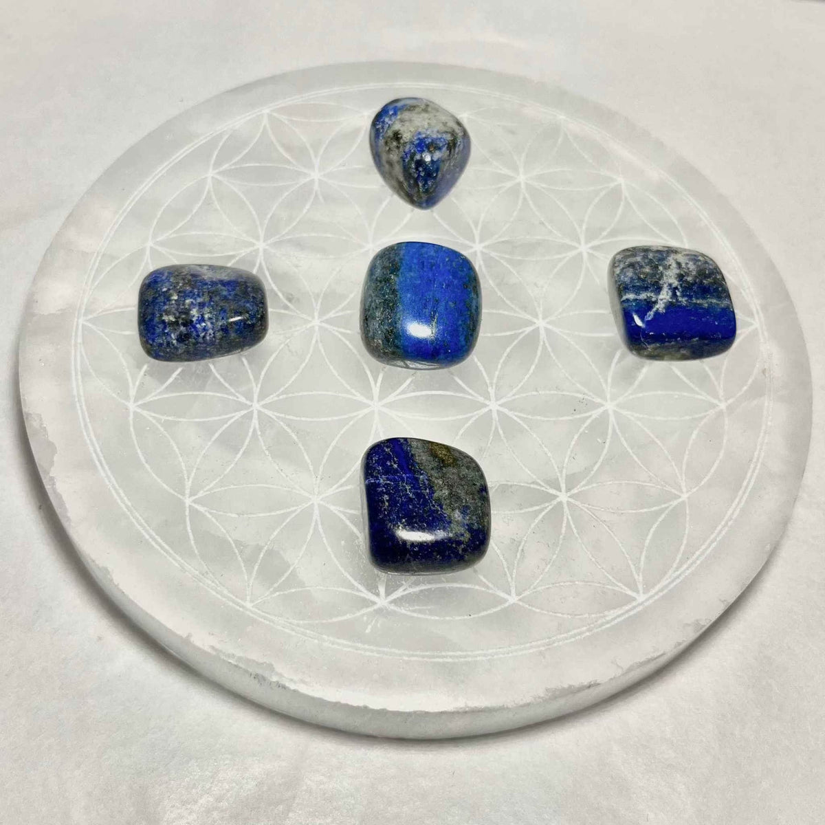 Lapis Lazuli Tumbled Pocket Stone by Sacred Crystals