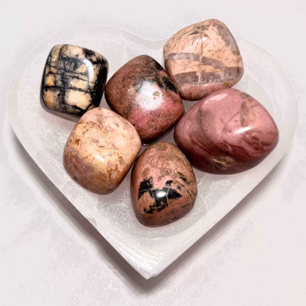 Rhodonite Tumbled Pocket Stone by Sacred Crystals