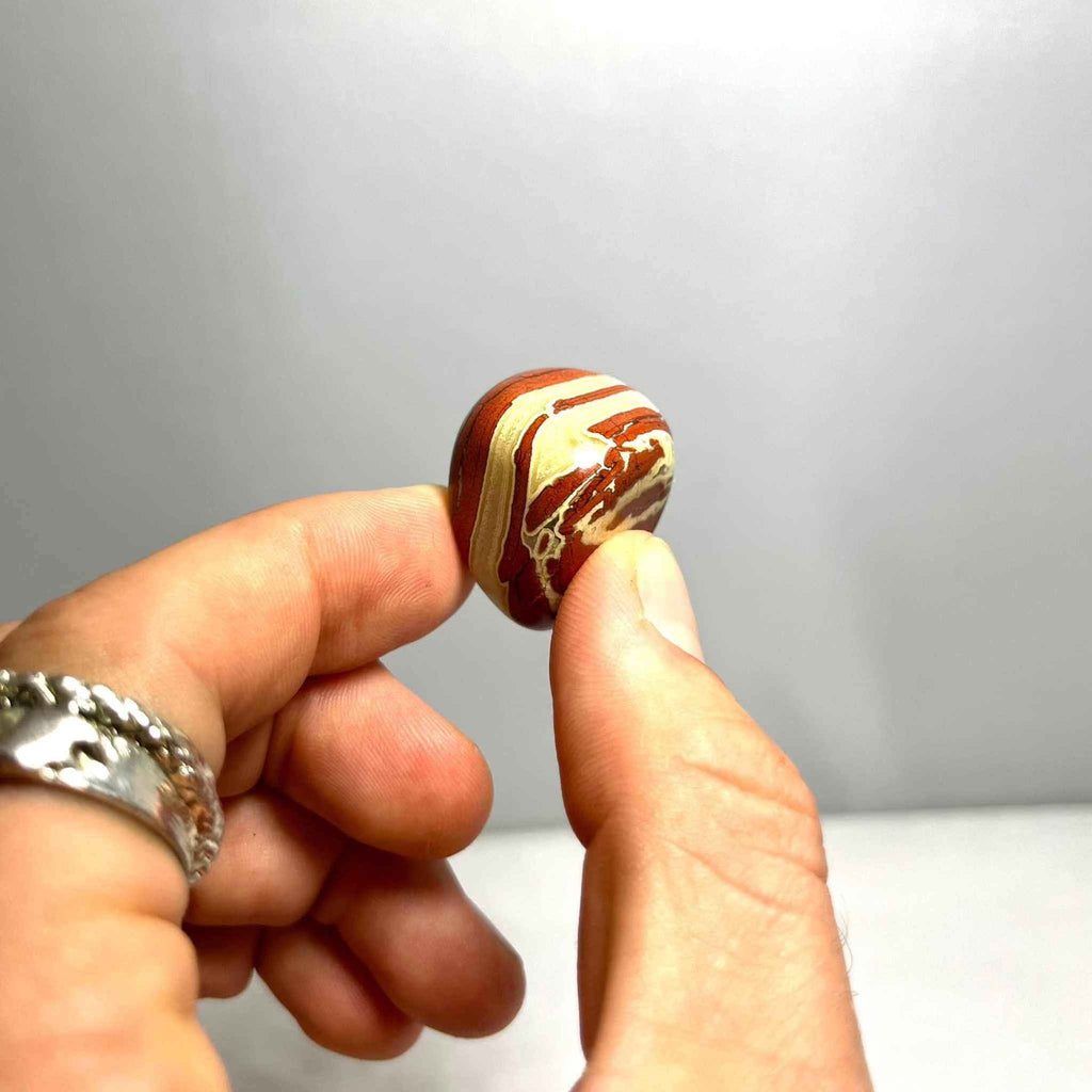 Red Jasper Tumbled Pocket Stone by Sacred Crystals