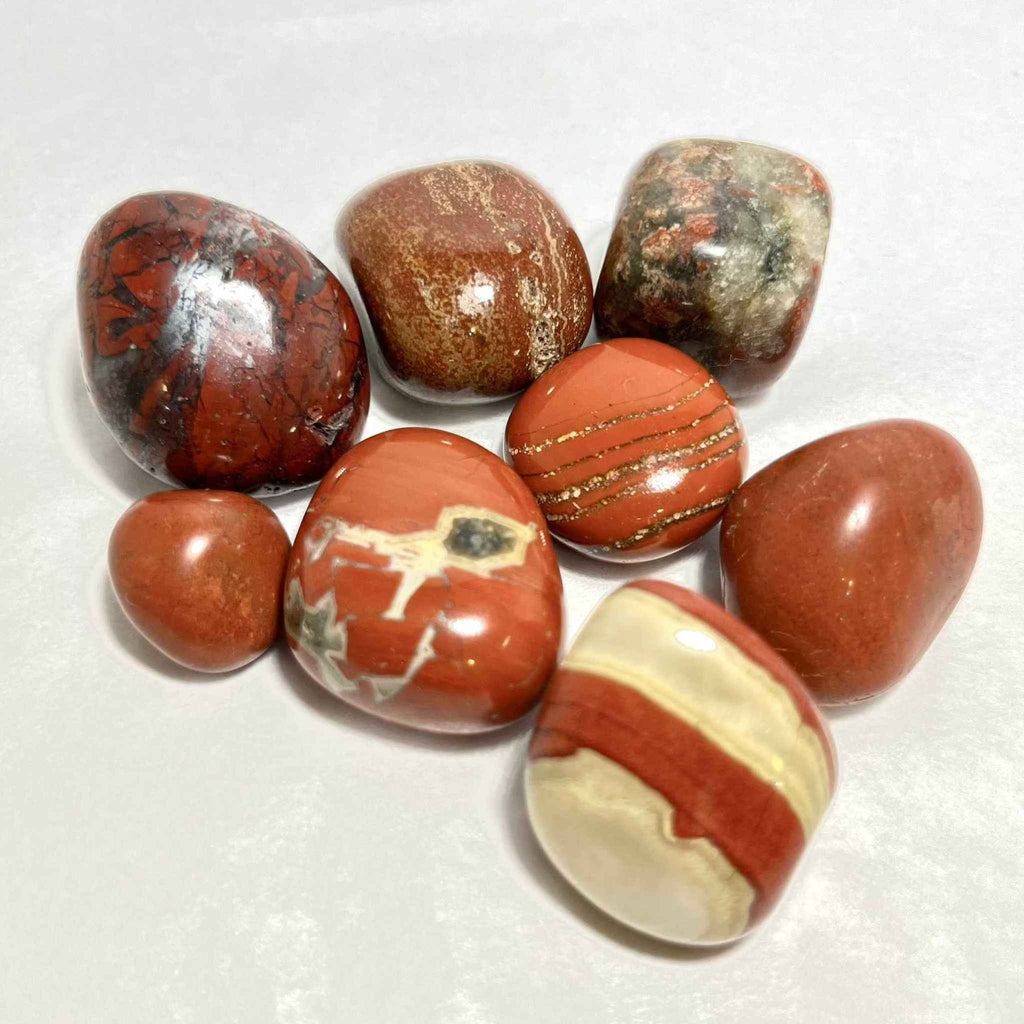 Red Jasper Tumbled Pocket Stone by Sacred Crystals