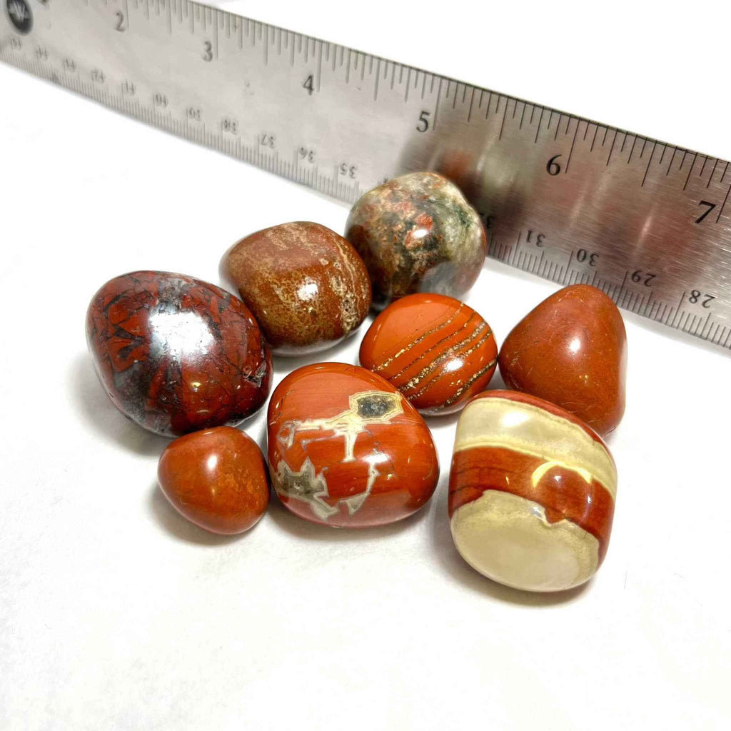 Red Jasper Tumbled Pocket Stone by Sacred Crystals