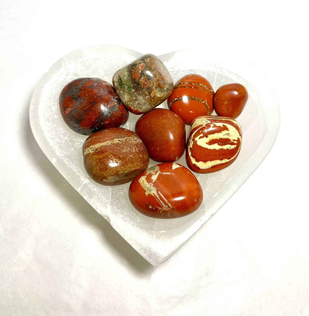 Red Jasper Tumbled Pocket Stone by Sacred Crystals