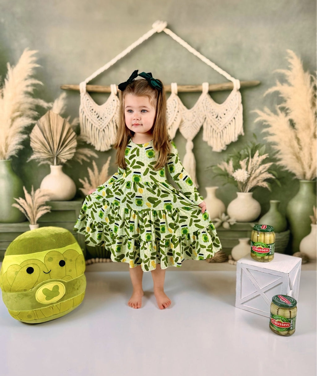 Long Sleeve Twirl Dress & Short Set by Minikin Mischief Clothing Co.