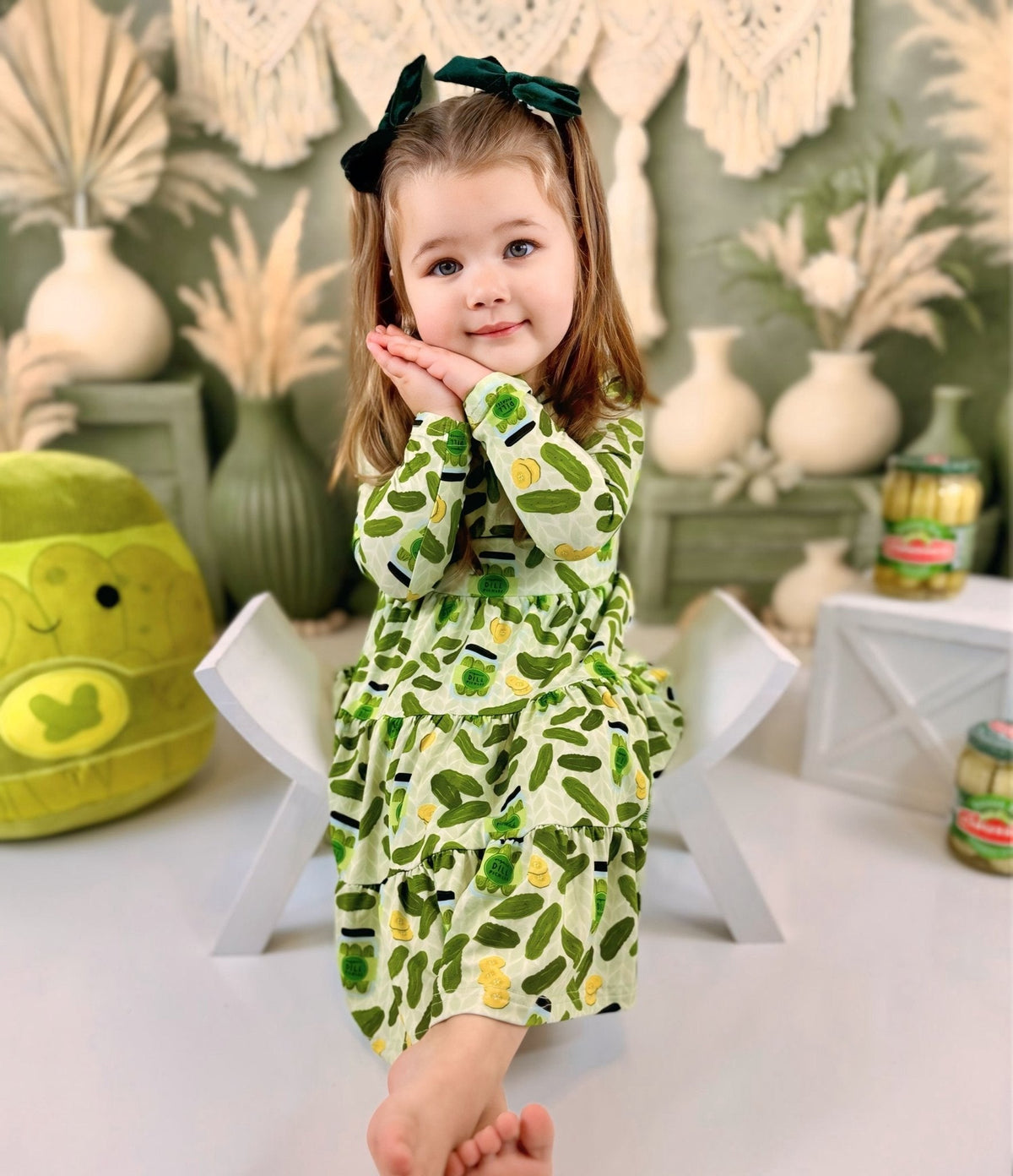 Long Sleeve Twirl Dress & Short Set by Minikin Mischief Clothing Co.