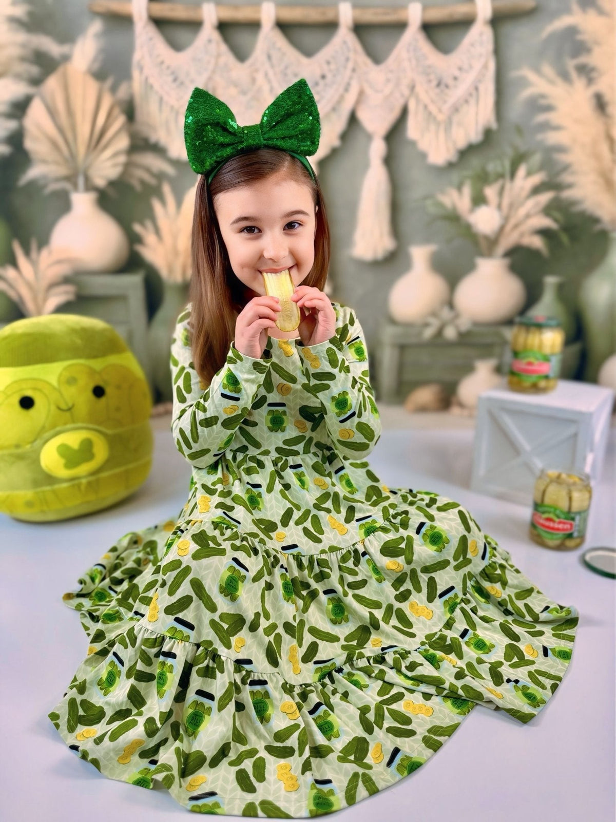 Long Sleeve Twirl Dress & Short Set by Minikin Mischief Clothing Co.