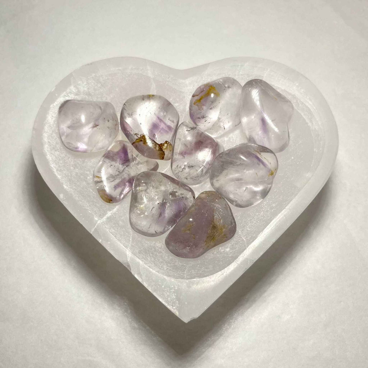 Phantom Amethyst Tumbled Stone by Sacred Crystals