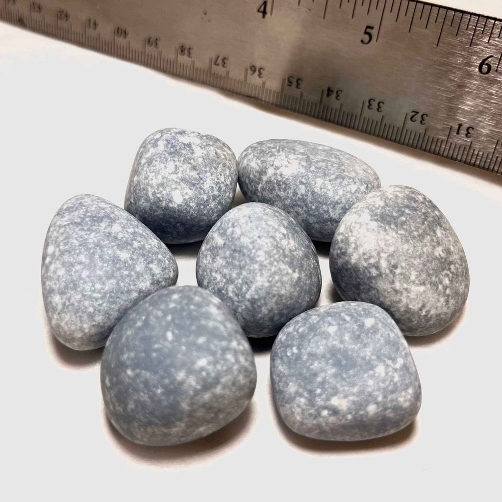 Angelite Tumbled Pocket Stone by Sacred Crystals