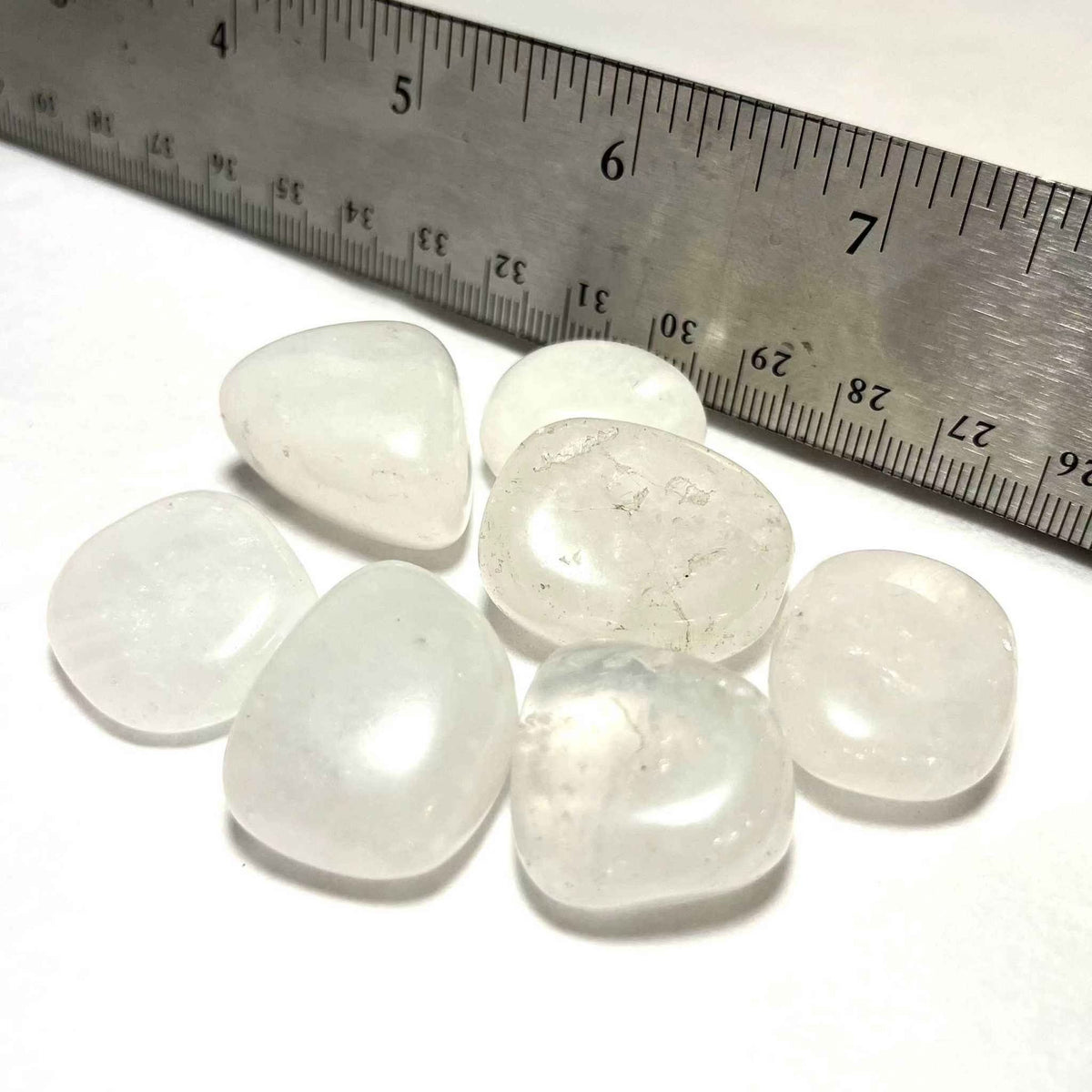 Snow Quartz Tumbled Stone by Sacred Crystals