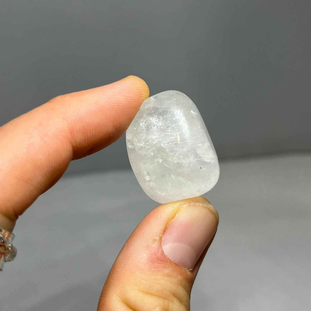 Snow Quartz Tumbled Stone by Sacred Crystals