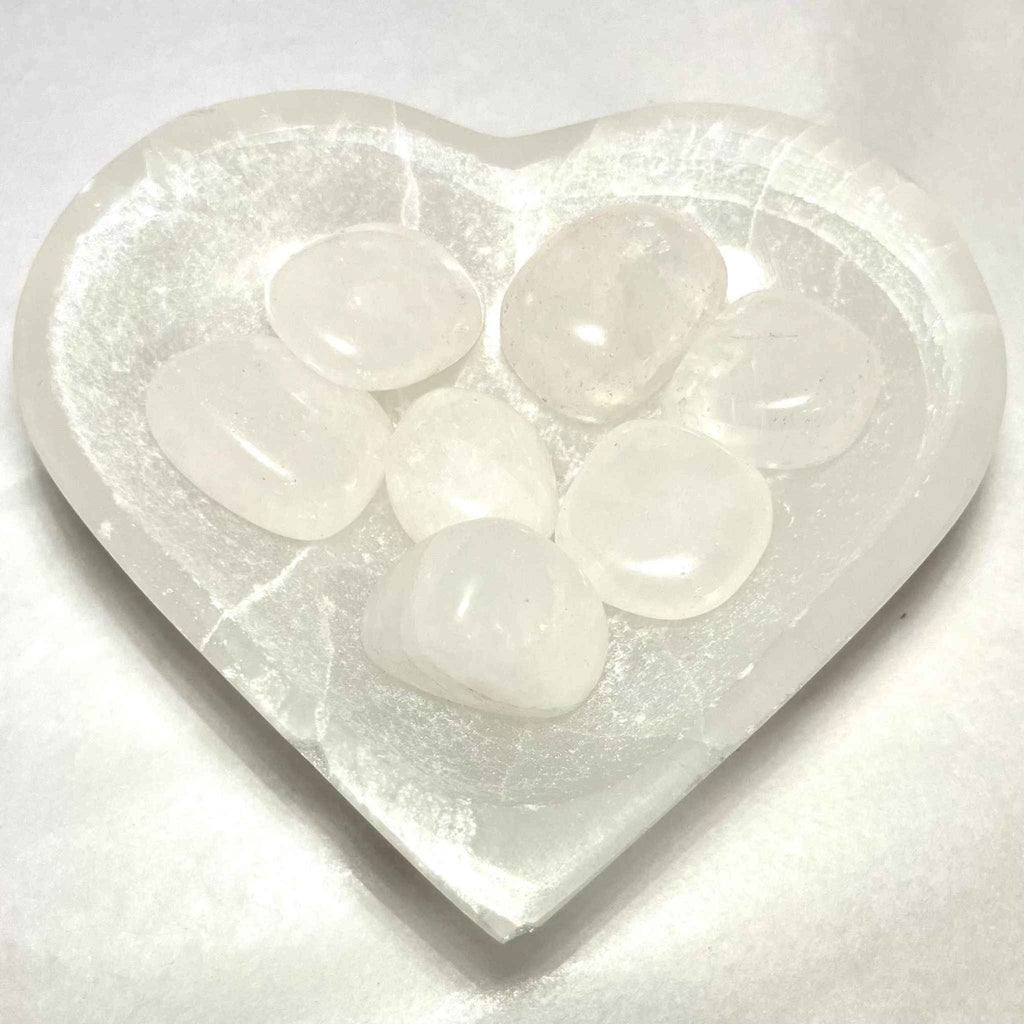 Snow Quartz Tumbled Stone by Sacred Crystals