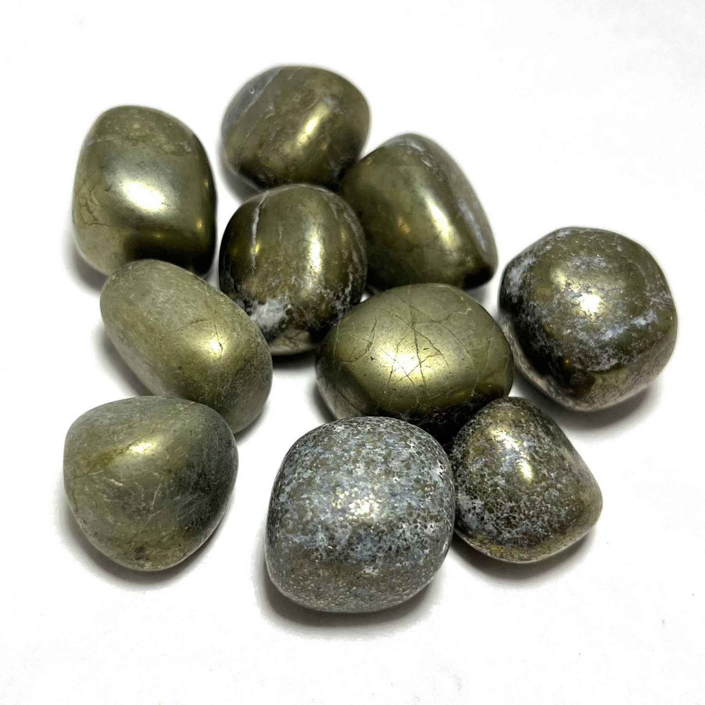 Pyrite Tumbled Stone by Sacred Crystals