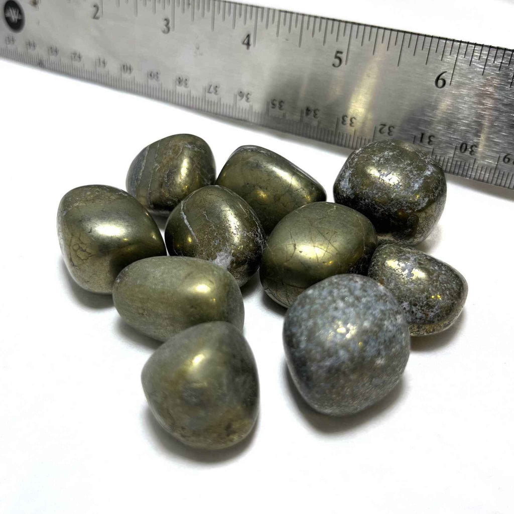 Pyrite Tumbled Stone by Sacred Crystals