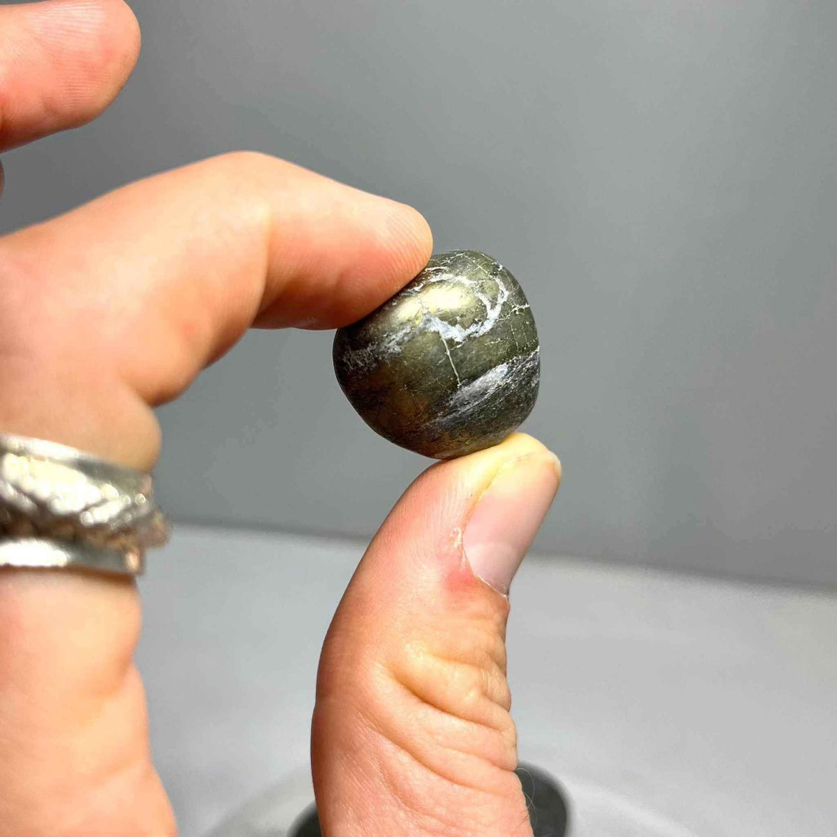 Pyrite Tumbled Stone by Sacred Crystals