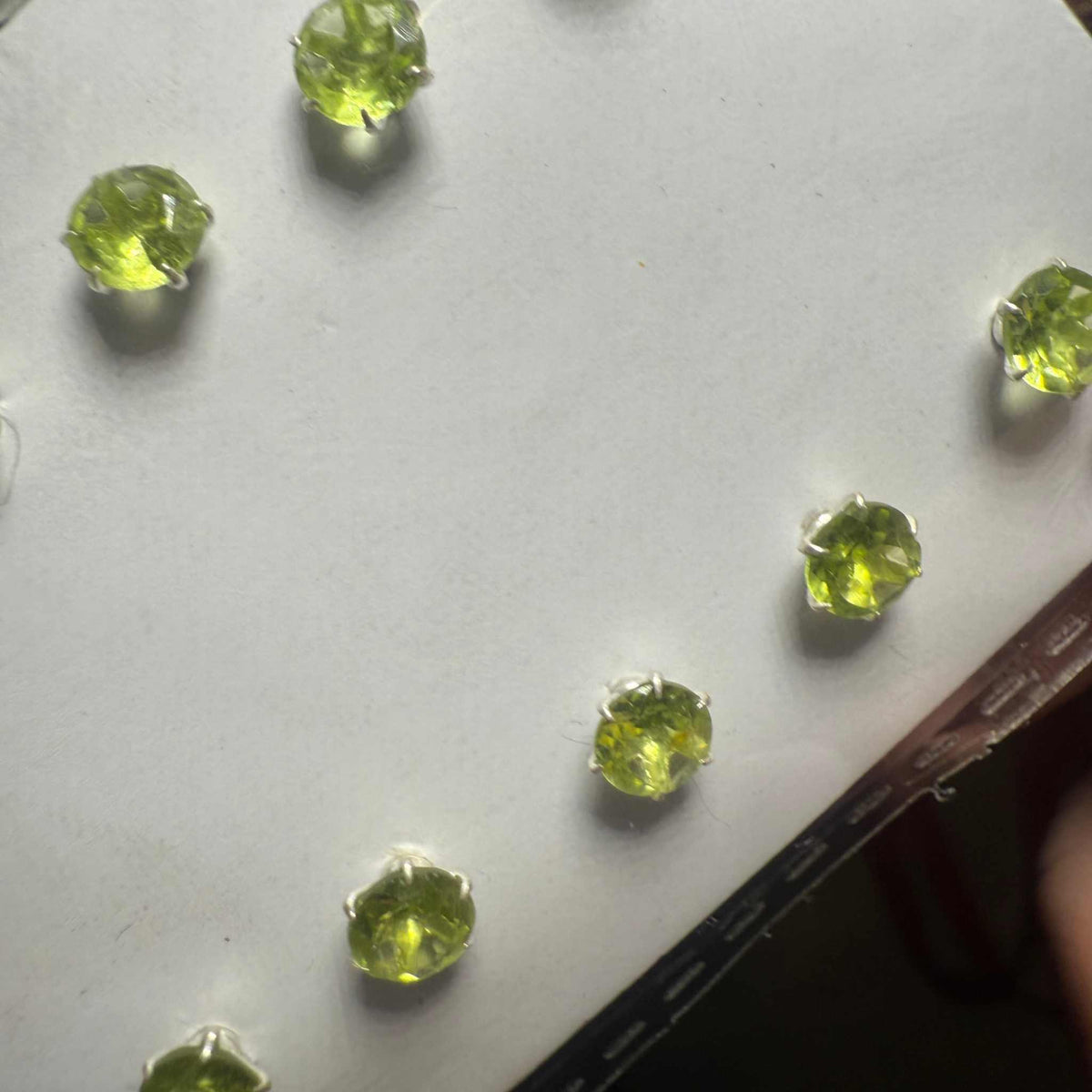 Peridot Oval Post Earrings – Sterling Silver by Sacred Crystals