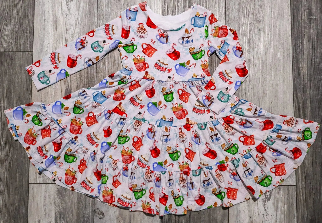 Long Sleeve Twirl Dress & Short Set by Minikin Mischief Clothing Co.