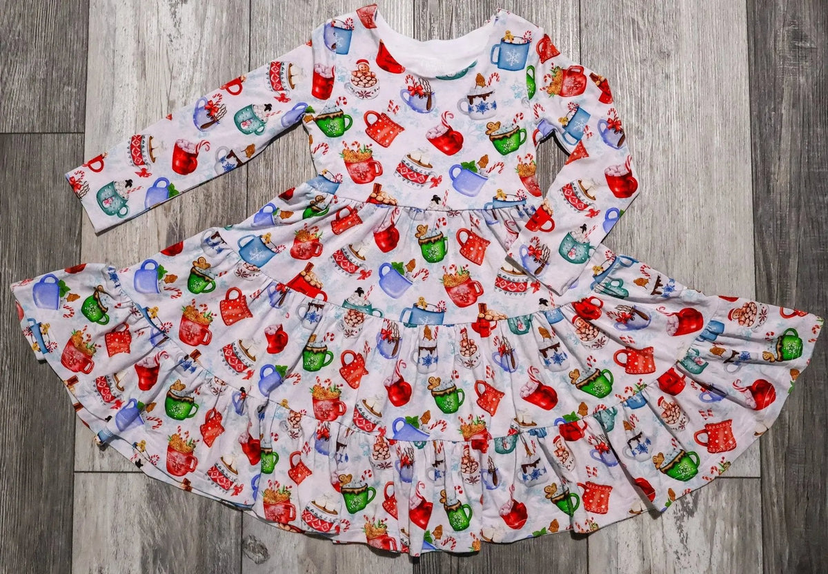 Long Sleeve Twirl Dress & Short Set by Minikin Mischief Clothing Co.