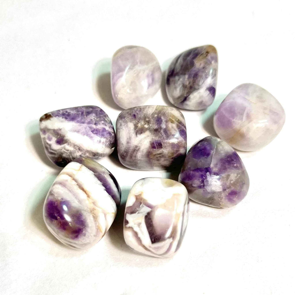 Chevron Amethyst Tumbled Stone by Sacred Crystals