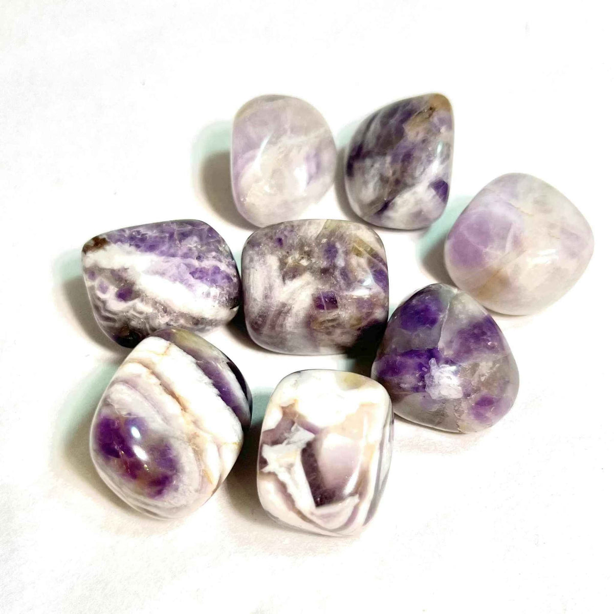 Chevron Amethyst Tumbled Stone by Sacred Crystals