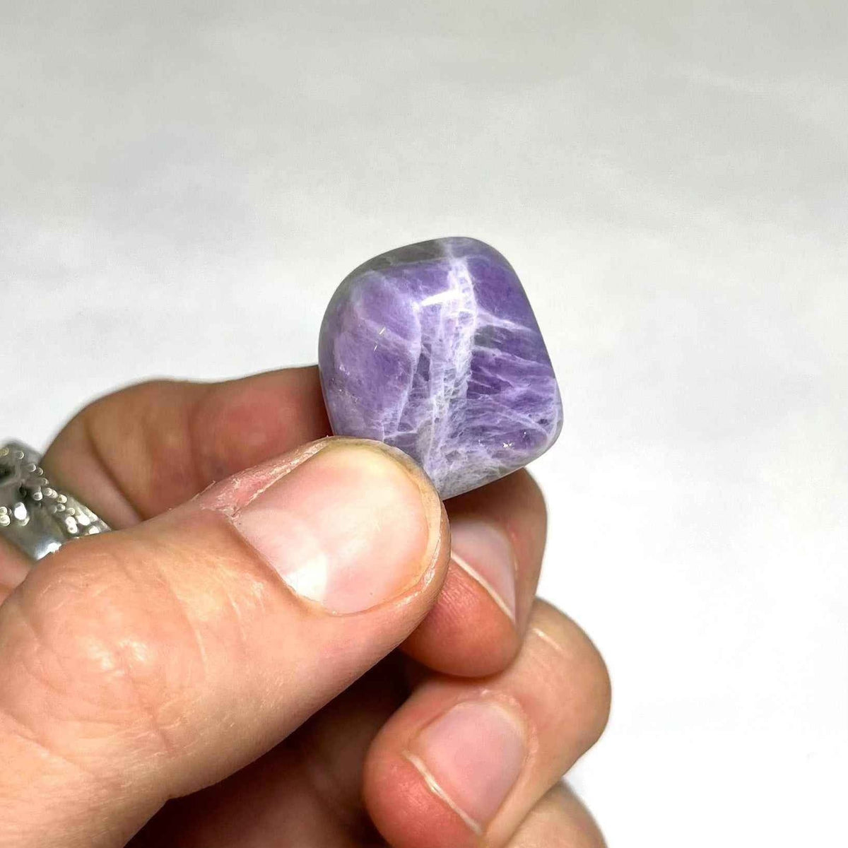 Chevron Amethyst Tumbled Stone by Sacred Crystals