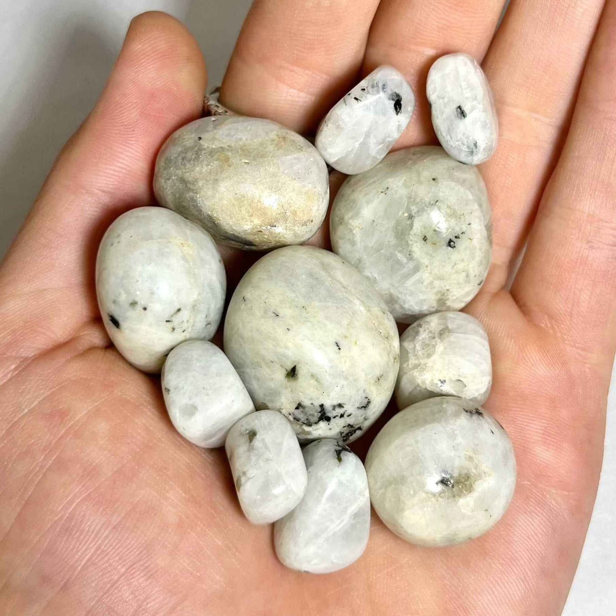 Rainbow Moonstone Tumbled Stone by Sacred Crystals
