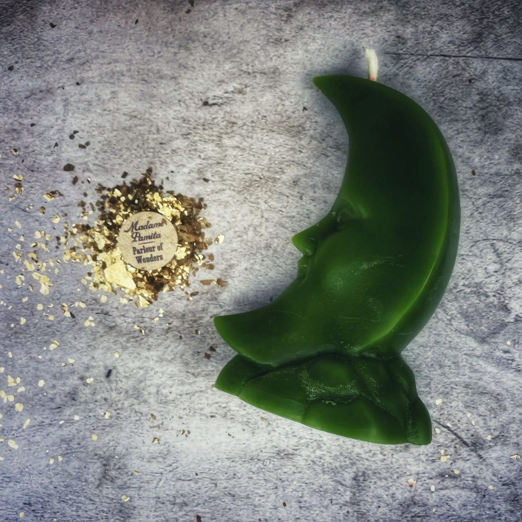 Crescent Moon Candle Spell Kit - Lunar Magic & Manifestation by Parlour of Wonders