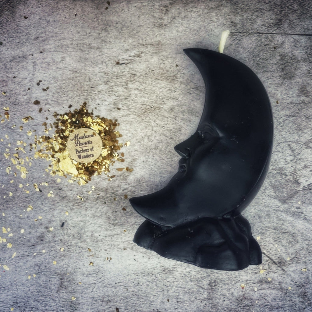 Crescent Moon Candle Spell Kit - Lunar Magic & Manifestation by Parlour of Wonders
