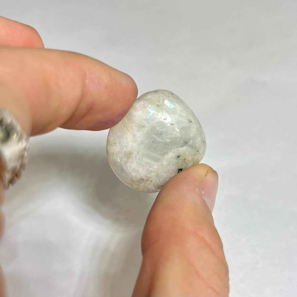 Rainbow Moonstone Tumbled Stone by Sacred Crystals