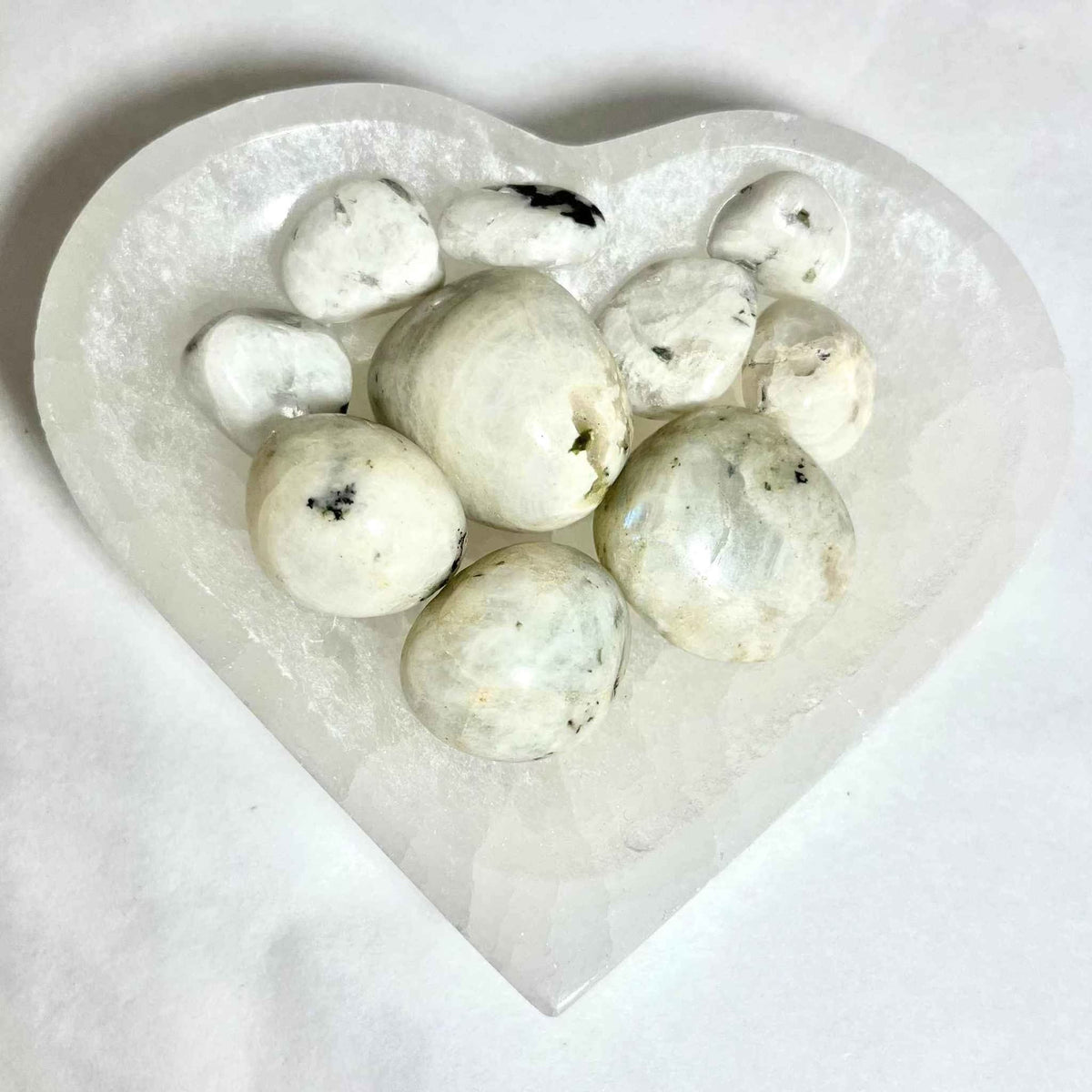 Rainbow Moonstone Tumbled Stone by Sacred Crystals