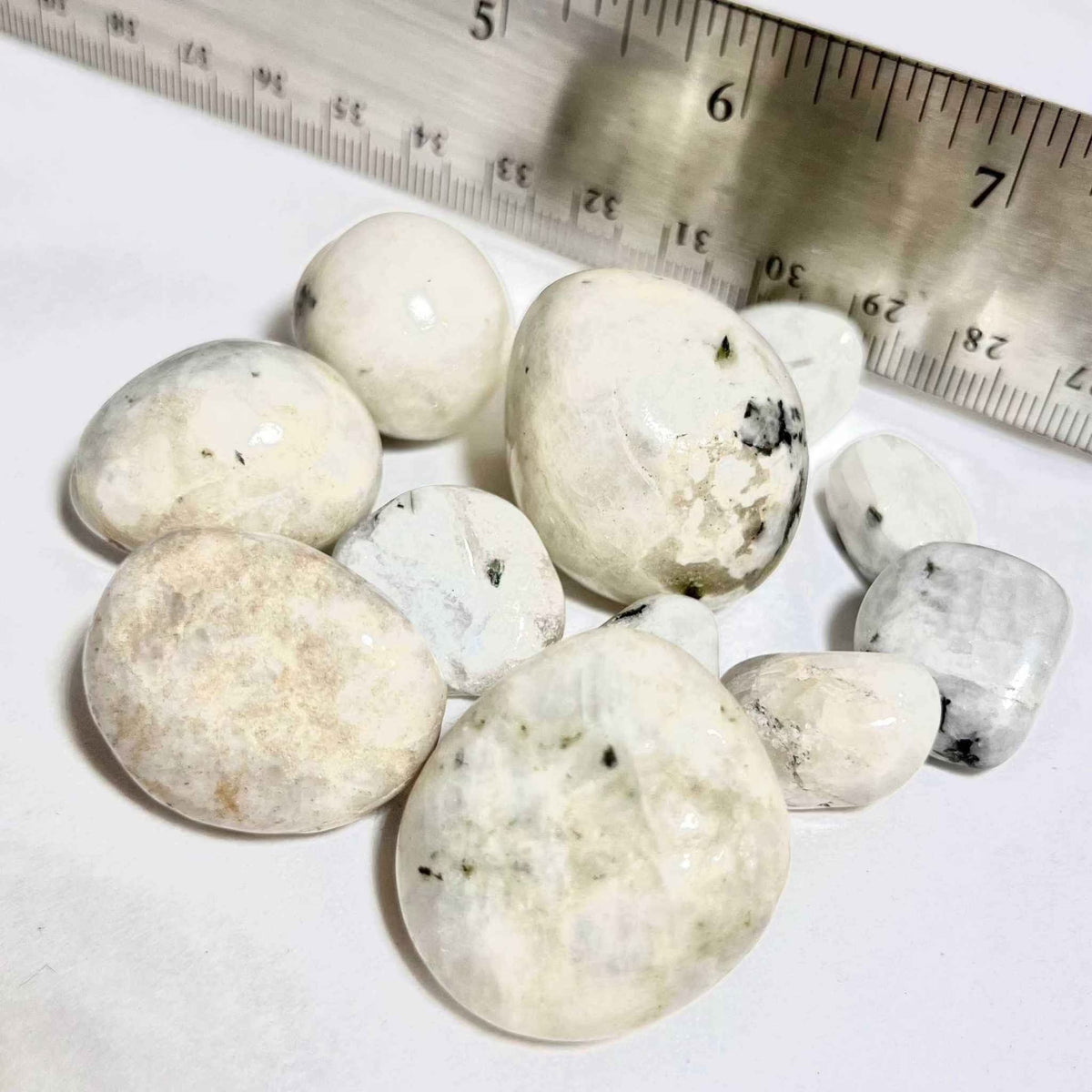 Rainbow Moonstone Tumbled Stone by Sacred Crystals