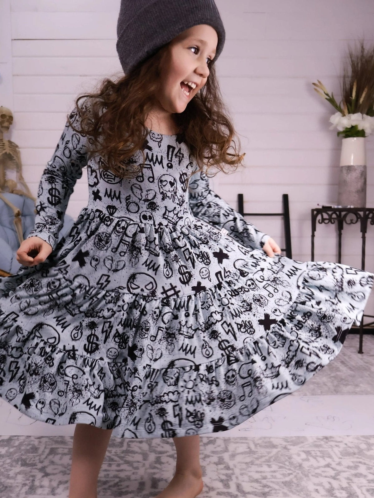 Long Sleeve Twirl Dress & Short Set by Minikin Mischief Clothing Co.