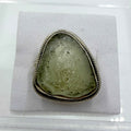 Sterling Silver Bezeled Libyan Desert Glass Ring - Size 9 - Cosmic, Illuminating & Transformative by Sacred Crystals