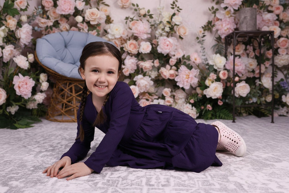 Long Sleeve Twirl Dress & Short Set by Minikin Mischief Clothing Co.