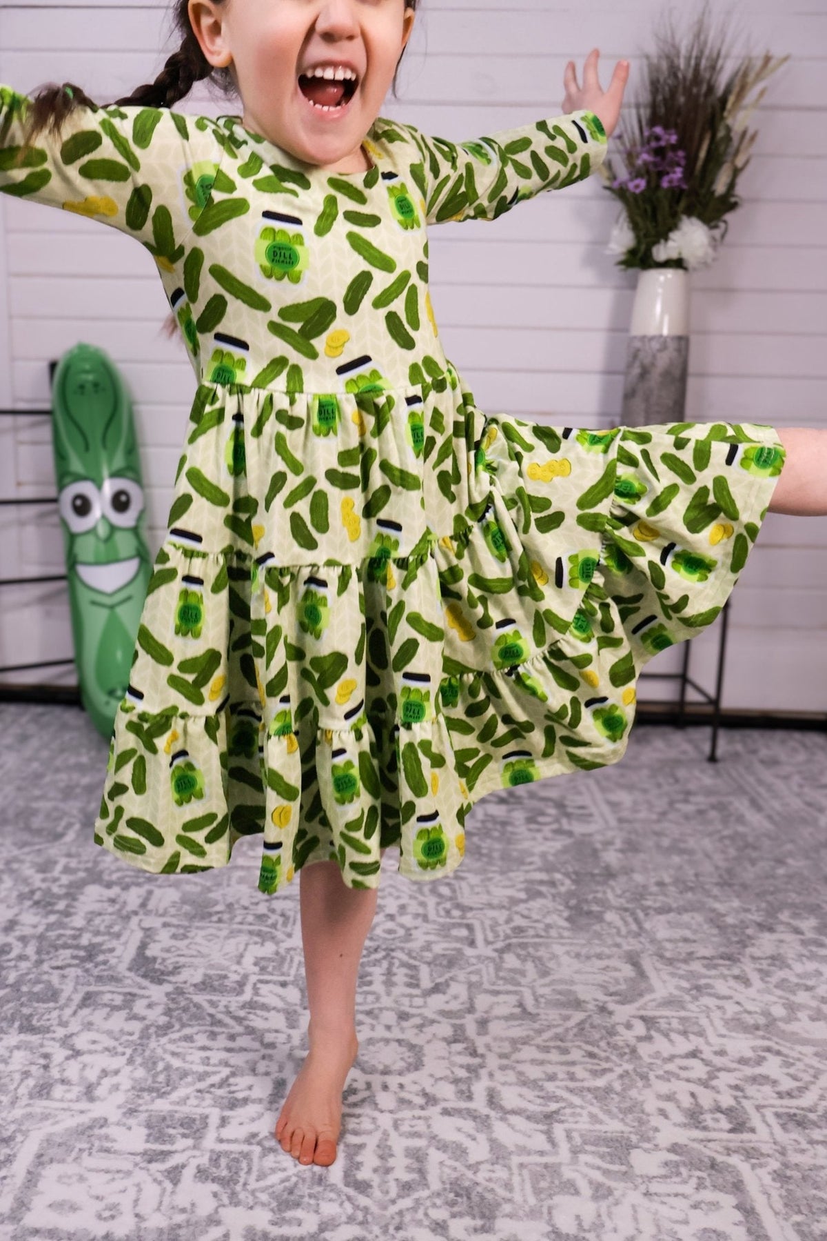 Long Sleeve Twirl Dress & Short Set by Minikin Mischief Clothing Co.
