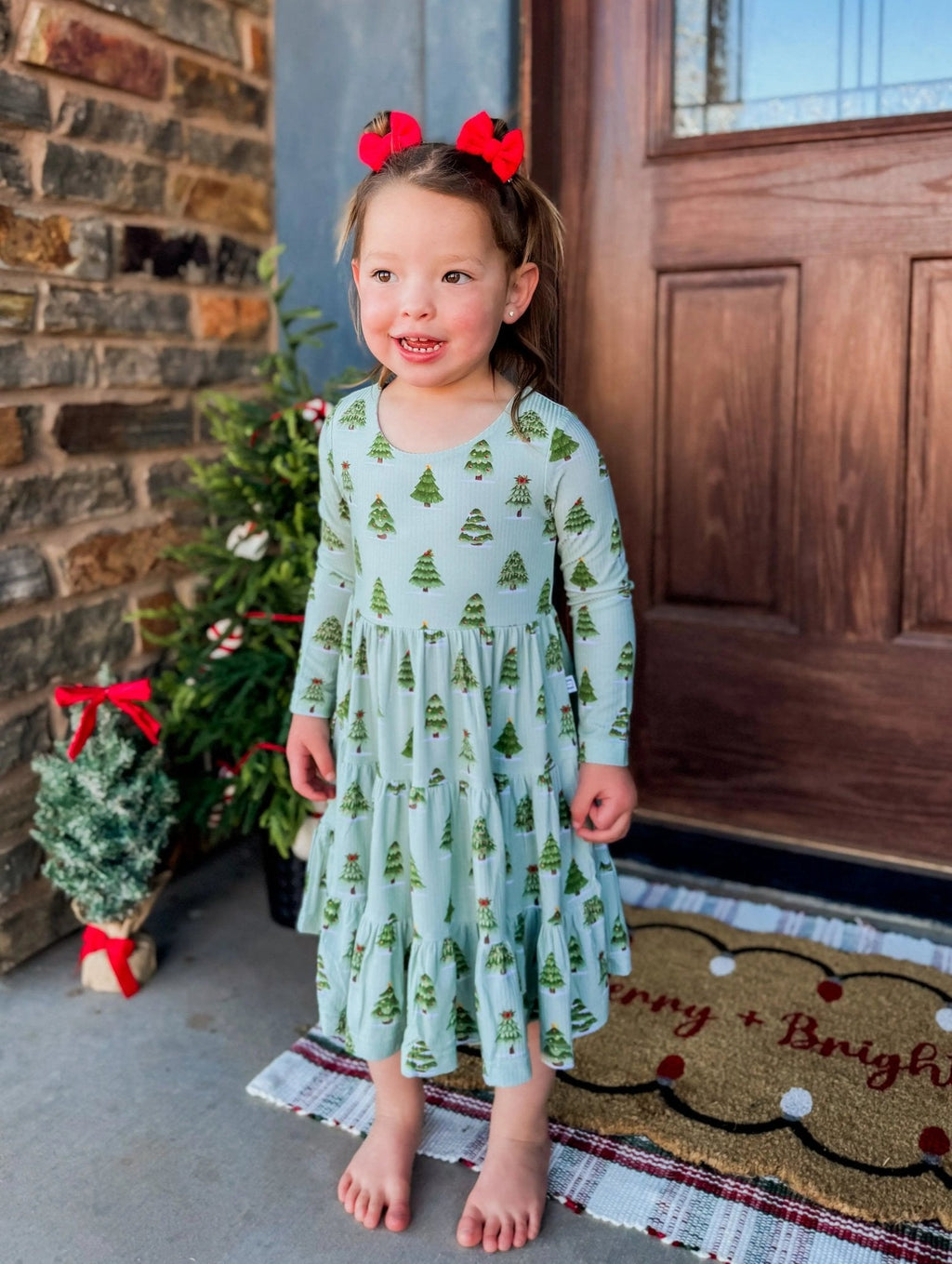 Long Sleeve Twirl Dress & Short Set by Minikin Mischief Clothing Co.