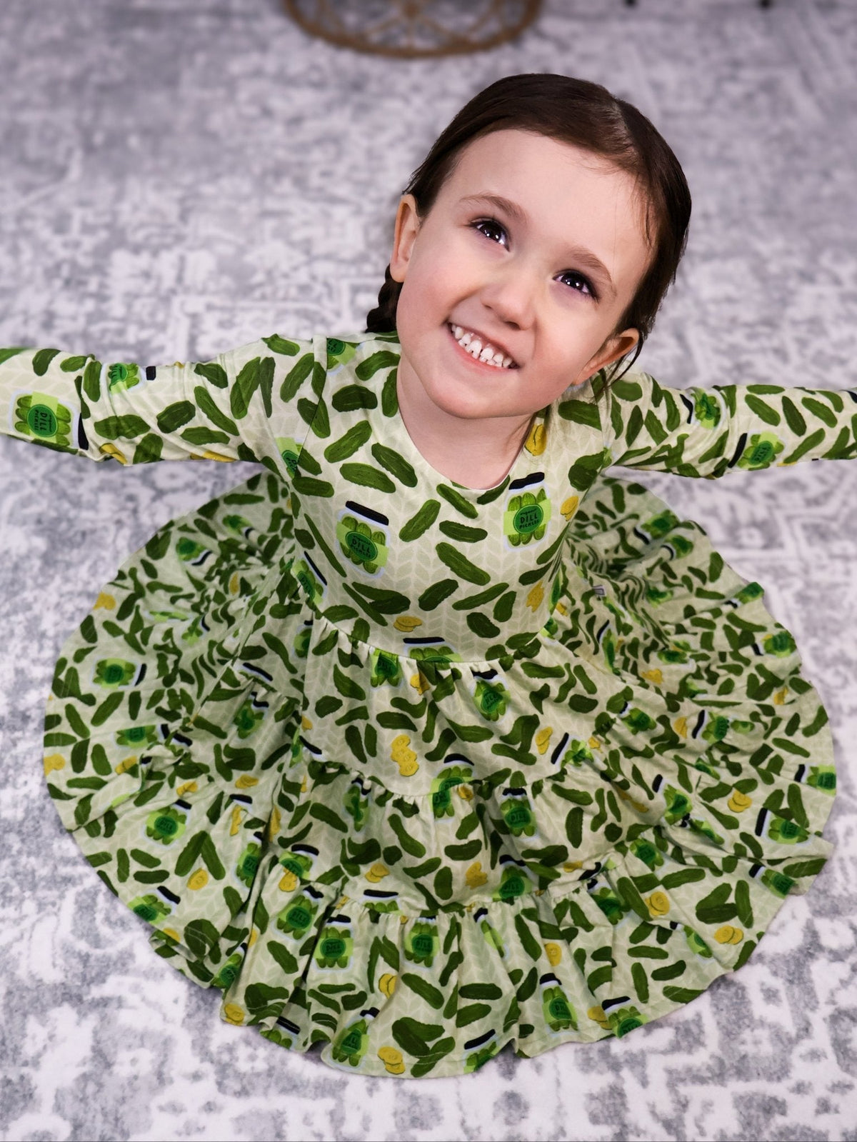 Long Sleeve Twirl Dress & Short Set by Minikin Mischief Clothing Co.