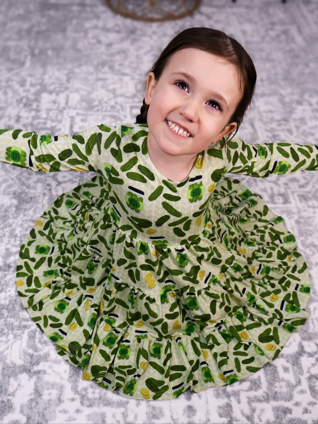 Long Sleeve Twirl Dress & Short Set by Minikin Mischief Clothing Co.