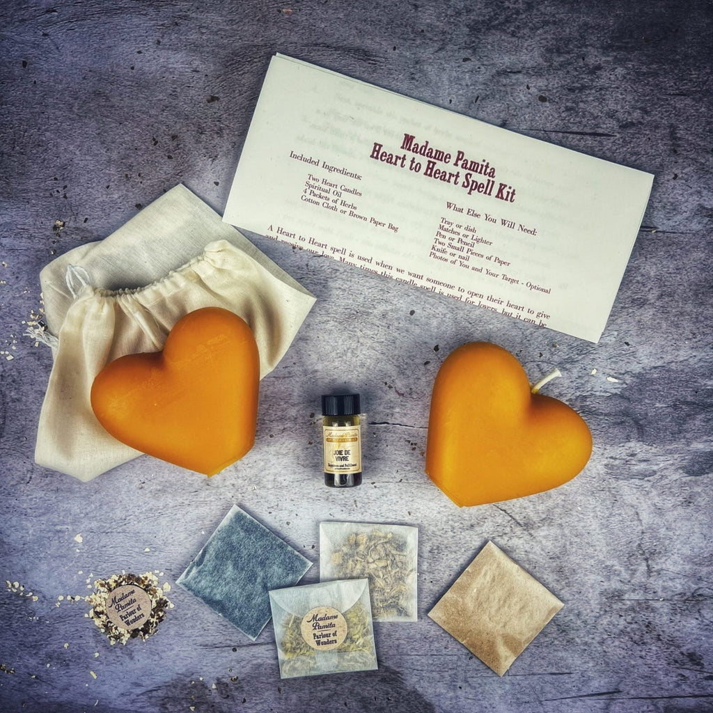 Heart to Heart Candle Spell Kit - Love Connection & Reconciliation Magic by Parlour of Wonders