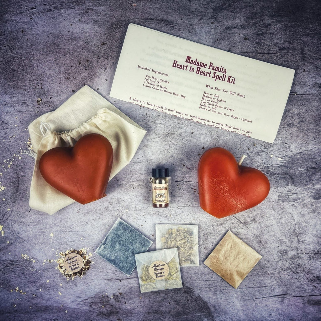 Heart to Heart Candle Spell Kit - Love Connection & Reconciliation Magic by Parlour of Wonders