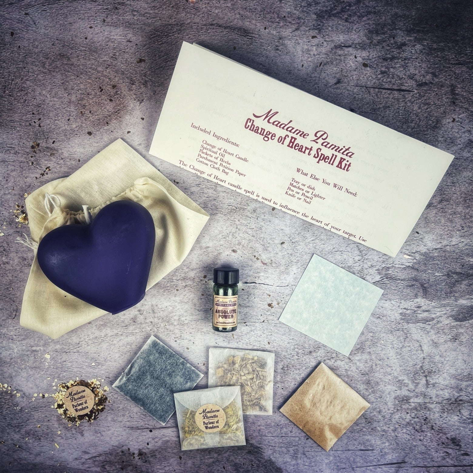 Change of Heart Candle Spell Kit - Love Reconciliation & Emotional Healing by Parlour of Wonders
