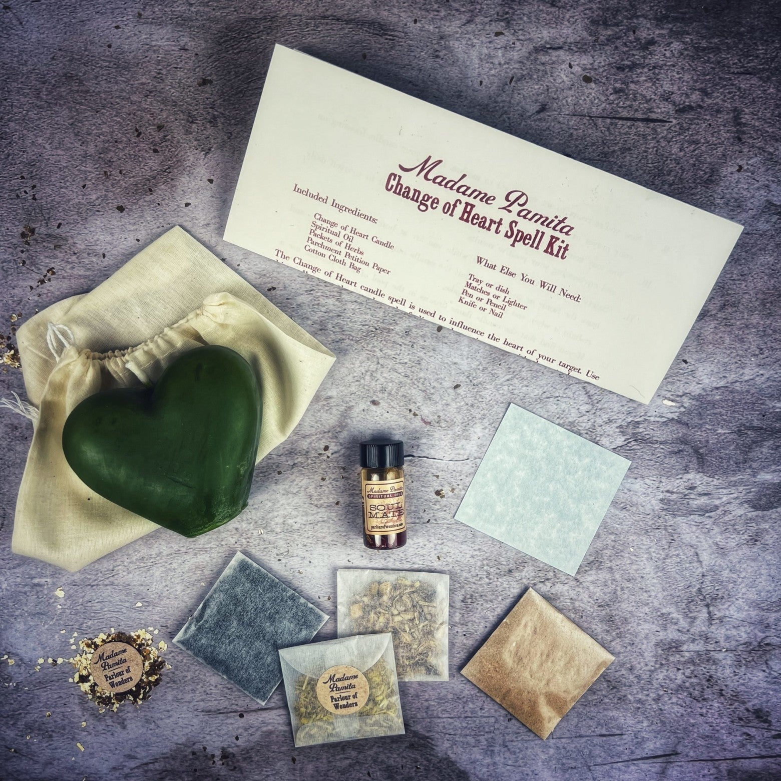 Change of Heart Candle Spell Kit - Love Reconciliation & Emotional Healing by Parlour of Wonders