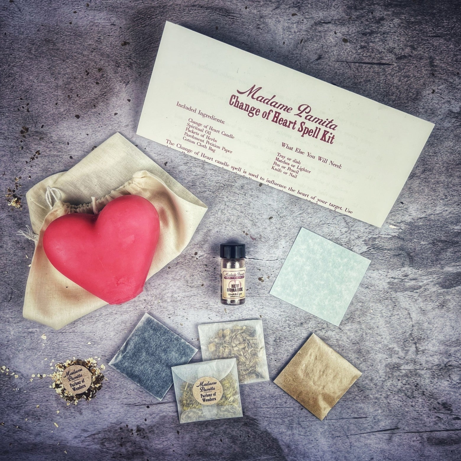 Change of Heart Candle Spell Kit - Love Reconciliation & Emotional Healing by Parlour of Wonders