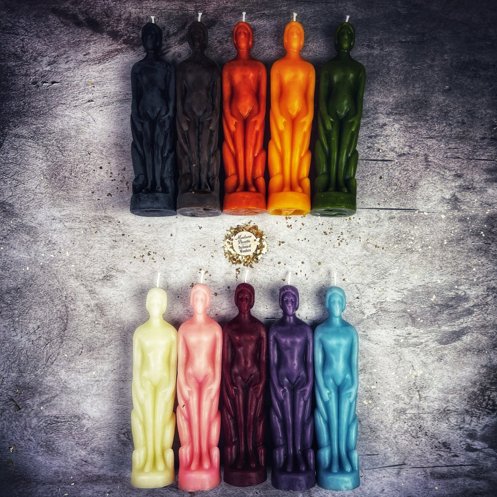 Beeswax Human Figural Spell Candle - Personal Empowerment & Intention Magic by Parlour of Wonders