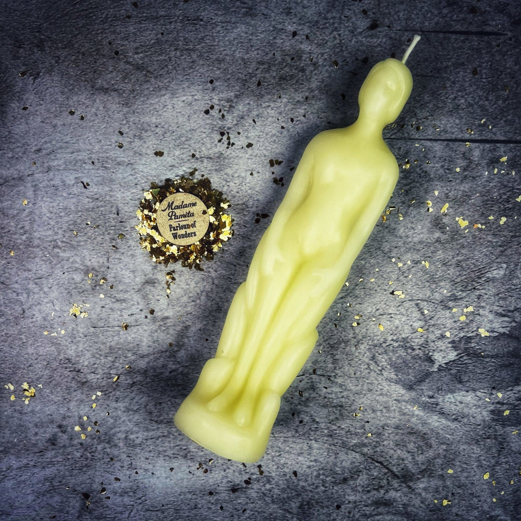Beeswax Human Figural Spell Candle - Personal Empowerment & Intention Magic by Parlour of Wonders