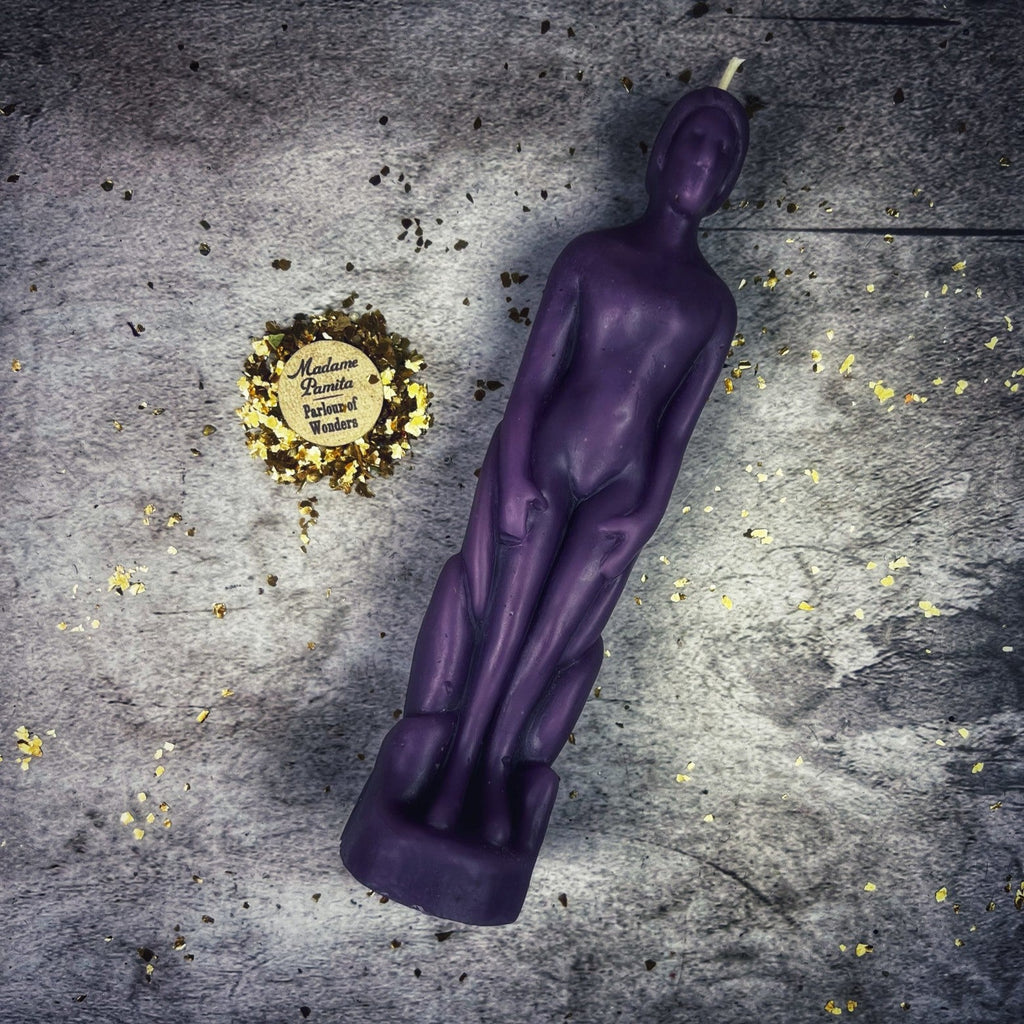 Beeswax Human Figural Spell Candle - Personal Empowerment & Intention Magic by Parlour of Wonders