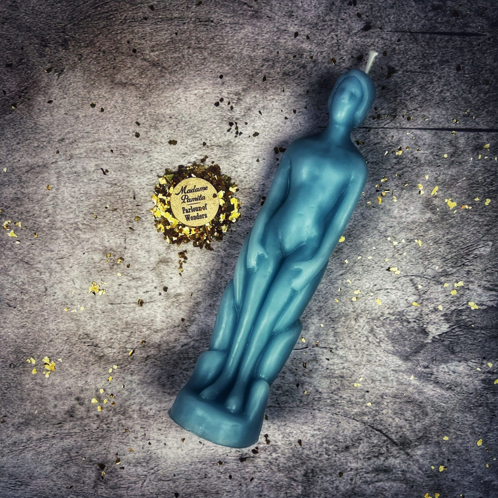 Beeswax Human Figural Spell Candle - Personal Empowerment & Intention Magic by Parlour of Wonders