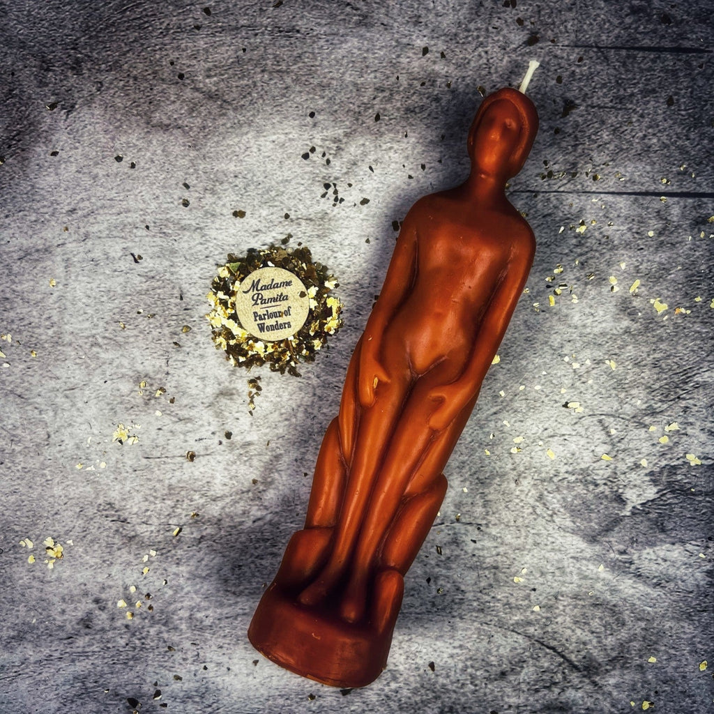 Beeswax Human Figural Spell Candle - Personal Empowerment & Intention Magic by Parlour of Wonders