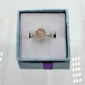 Sterling Silver Round Rose Quartz - Size 6 - Loving, Soothing & Heart Opening by Sacred Crystals