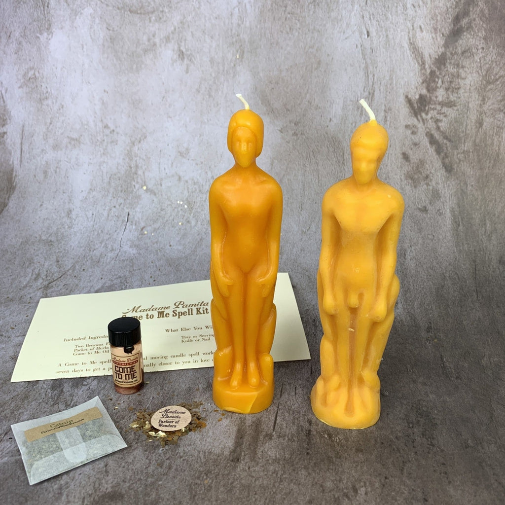 Come to Me Candle Spell Kit Human/Male - Attract Love & Passion by Parlour of Wonders