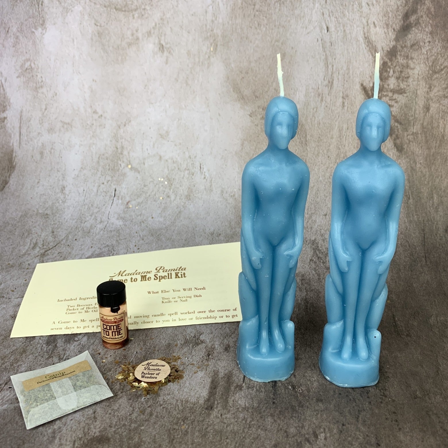 Come to Me Candle Spell Kit Human/Human - Attract Love & Passion by Parlour of Wonders