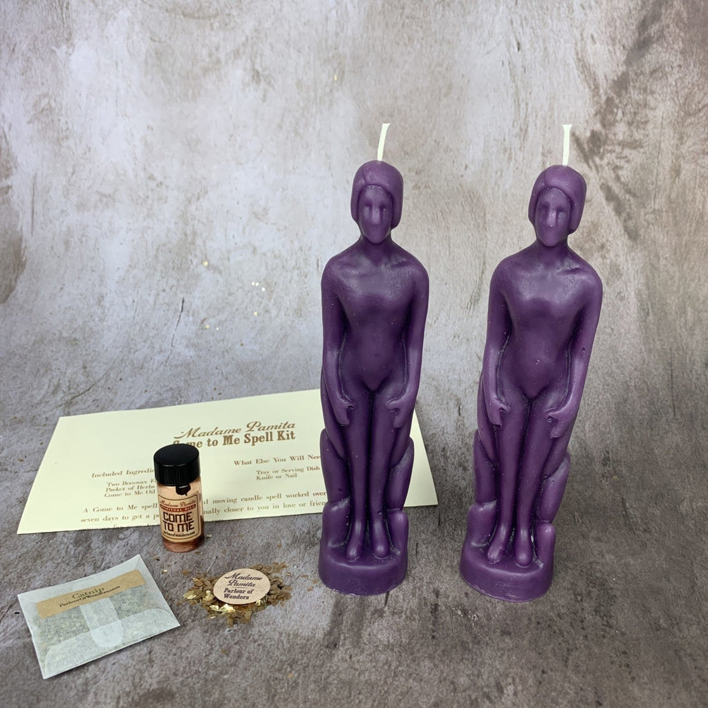 Come to Me Candle Spell Kit Human/Human - Attract Love & Passion by Parlour of Wonders